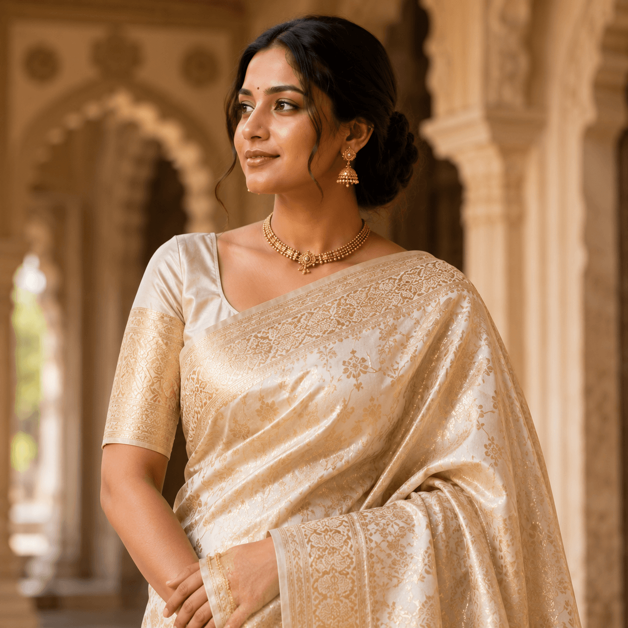 Pastel Pink Designer Saree